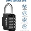 Combination Lock, 4 Digit Combination Padlock for School Gym Sports