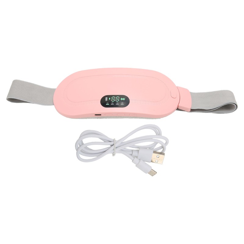 4 Gears Electric Waist Heating Belt USB Vibration Hot Compress