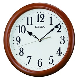 Seiko clock wall clock analog Wooden Frame Brown 木地 kx620b Seiko