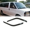 Puermto Side Window Visor Wind Vent Deflector,2pcs Outside Tape-On Rain