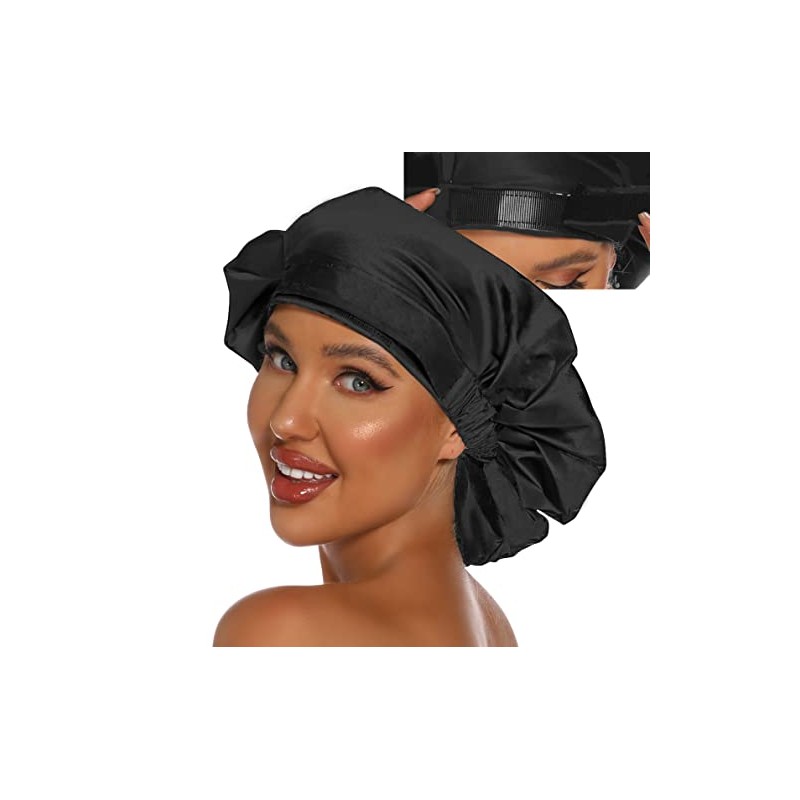 Hiumi Gorro Ducha Grande Hombres Mujeres Cabello Largo Reutilizable Trenzas