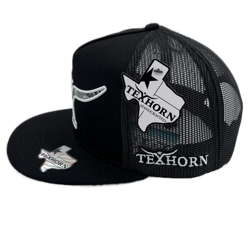 TEXHORN CAP Style: NAVA Black cap with Mexico map in
