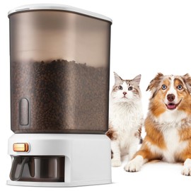 Honeydak 25 Lbs Dog Cat Food Storage Container for Stock up on Cat Litter Pet Food,Bird Seed,Rice and Dry Litter Storage,with Scoop,Push-Type Outlet