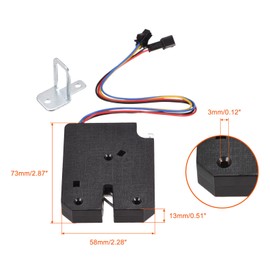 sourcing map Electric Latch Locks Electromagnetic Electric Control Lock DC3V for Cabinet Door Lock