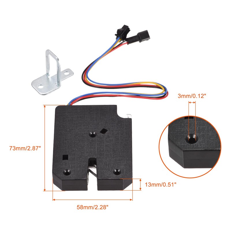 sourcing map Electric Latch Locks Electromagnetic Electric Control Lock DC3V