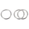 sourcing map Pack of 3 O Rings Stainless Steel 50