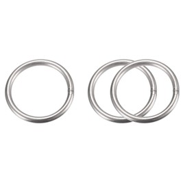 sourcing map Pack of 3 O Rings Stainless Steel 50 mm (1.97 Inches) Outer Diameter 5 mm Thick Multi-Purpose Metal Welded O-Rings Round Rings