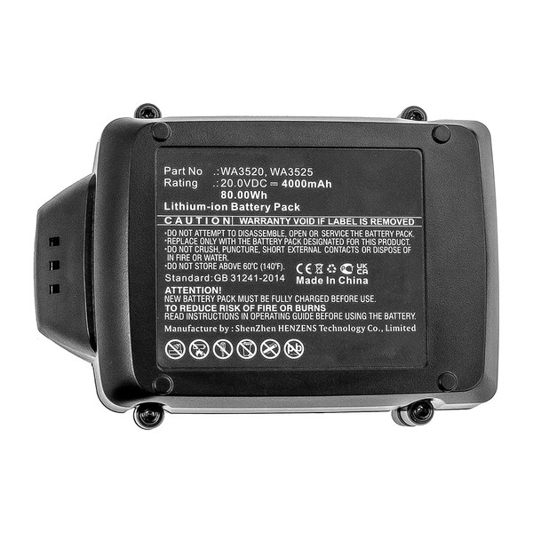 Synergy Digital Power Tool Battery, Compatible with Worx 20V Power