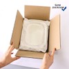 Webake Enamelware Roasting Pan 3 Pack Enameled Steel Oblong Pie