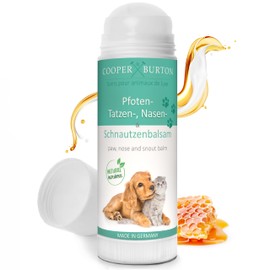 COOPER & BURTON Paw, Nose & Snout Balm for Dogs and Cats, Protection Against Heat, Cold & Salt, Beeswax Propolis, Carnaubau and Wool Wax, Antibacterial, Safe when Licking, Made in Germany