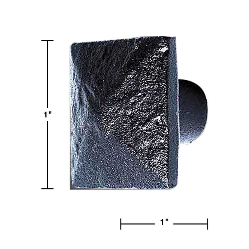 Cabinet Knobs Wrought Iron Black Knobs 1" Pack of 10
