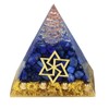 KYEYGWO Positive Energy Pyramid Gemstone, Star of David Pyramid Reiki