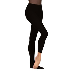 Theatricals Adult Convertible Tight Pantyhose: Smooth Waistband for Comfort Black L T5515