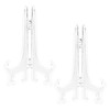 Funzhan 2pcs Clear Acrylic Easels Plastic Plate Stands Holders Fold