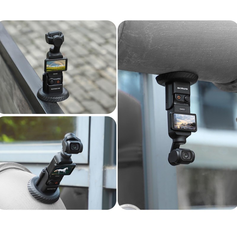 Magnetic Base Mount Compatible with Pocket 3, Quick Release Vlog