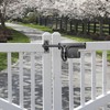 QWORK Slide Bolt Gate Latch, Heavy-Duty Gate Lock with Padlock