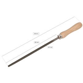 KOTARBAU® Workshop File Round Length: 200 mm Cut 1 (Coarse) Hand File Round File Metal File for Coarse Metal Processing