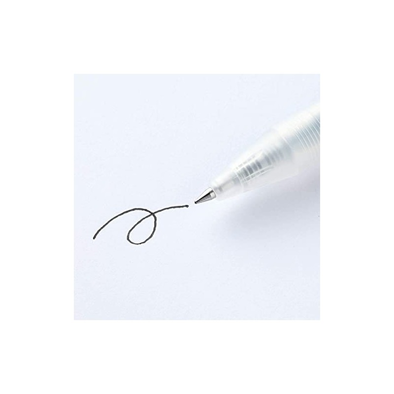 Muji 82902273 Gel Ink Ballpoint Pen, Smooth Drawing, Black, 0.02273