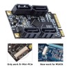 NFHK Mini PCI-E PCI Express to SATA 3.0 Four Ports