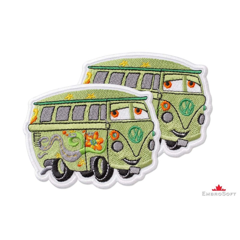 Cars Fillmore Cartoon Film Embroidered Patch Iron On (3.9" x