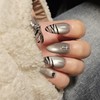 Gothic Silver Magnet [Handmade Nail Tip] Emily Nail - Mini