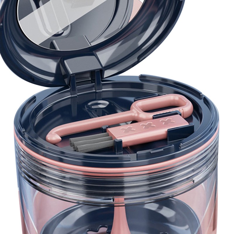 Mouth Guard Case Storage Box Good Sealing with Brush Mirror
