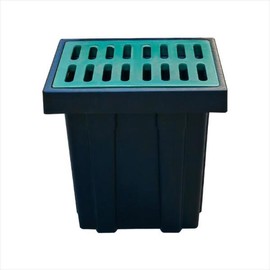 Black Square 집수정 가정용맨홀 받이 우수 빗물받이 빗물 하수 세트 커버 [블랙 원형 600x1000] Home Drainage Manhole Cover Set for Rainwater [Black Round 600x1000]