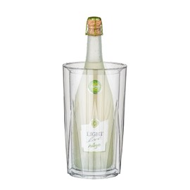 APS 36062 Flaschenkühler "CRYSTAL", Ø außen 13,5 cm/innen 10,5 cm, Höhe 23 cm, doppelwandig, Kunststoff (SAN), glasklar, Made in Germany