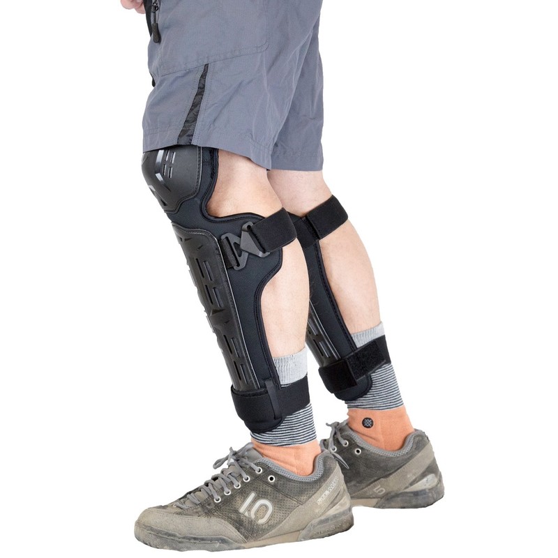Demon Tactic Knee, Shin and Elbow Guards |BMX|Mountain Bike|Motorcycle (Black,