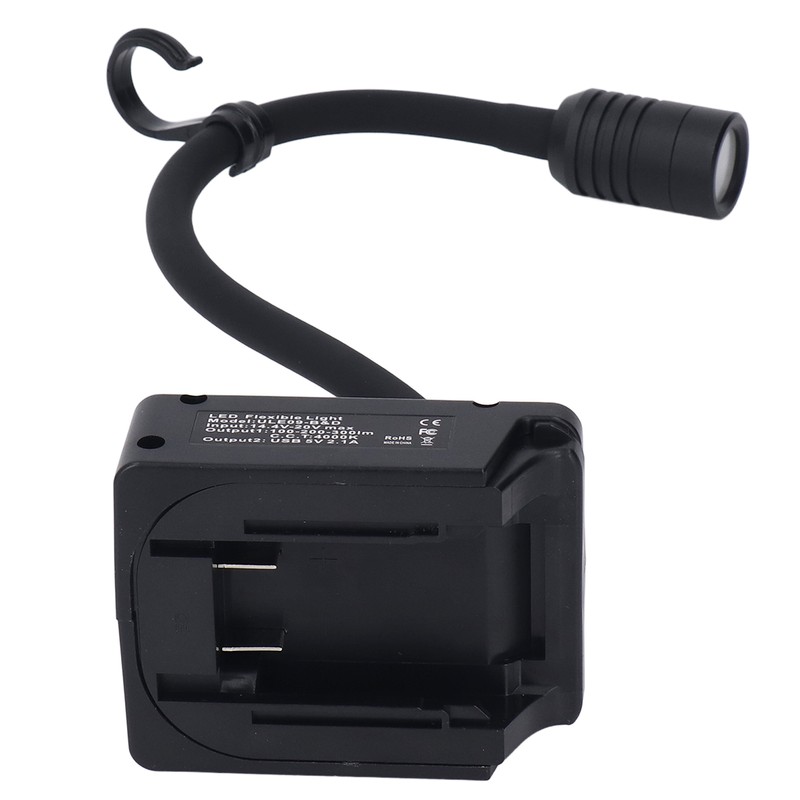 LED Work Light Cordless Gooseneck Lamp 3 Modes Dual USB