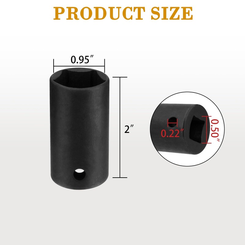 Penta Socket With 1/2" Drive and 13/16" 5-Point Utility, For