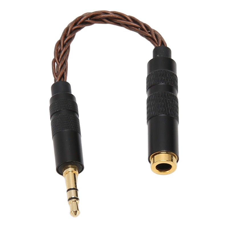 4.4mm Balanced Female to 3.5mm Stereo Male Adapter Cable Gold