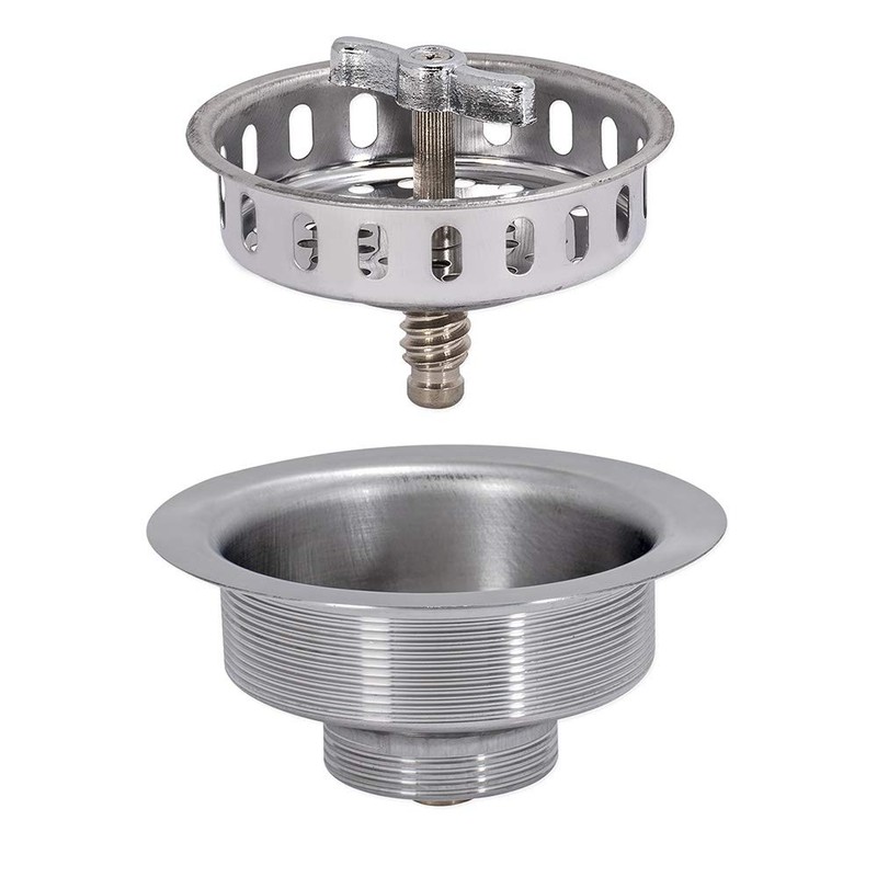 EZ-FLO Kitchen Sink Strainer with Spin and Seal Basket, Die-Cast