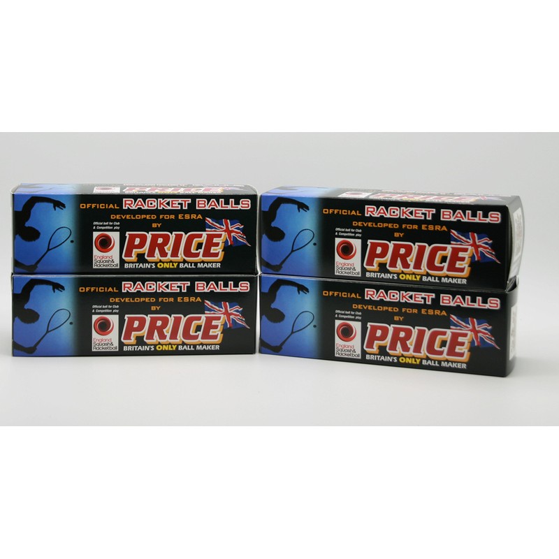 Price's Blue Racket balls(12 balls - 4 boxes of 3