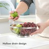 Stainless Steel Fruit Basket Multipurpose Decorative Mirror Polished Large Capacity