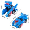 Sunnhan Transformer Toys Dinosaur Car, 2 in 1 Transforming Dinosaur