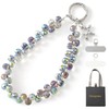 richginker Crystal Phone Wrist Strap Phone Charm Chain Keychain Beaded
