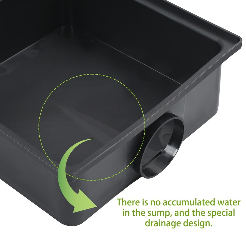 MaxEarn 10 inches Square Catch Basin Drain Kit with 155