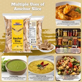 Rani Amchur (Mango) Dried Whole Slices Spice 3.5oz (100g) ~ All Natural, Indian Origin | No Color | Gluten Friendly | Vegan | NON-GMO | Kosher | No Salt or fillers