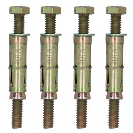 M10 10mm x 100mm Expansion Rawl Bolt for Masonry Sleeve Anchors Fastener 4pk