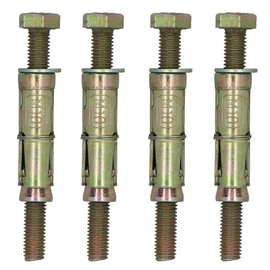 M10 10mm x 100mm Expansion Rawl Bolt for Masonry Sleeve Anchors Fastener 4pk