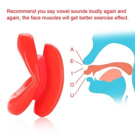 Lip Trainer,ANGGREK 1 Silicone Face Lifting Oral Exerciser Mouth Muscle Tightener Tightening Anti-Wrinkle Tool Red(red)