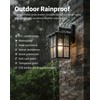 KDG Black Outdoor Waterproof Modern Patio Wall Light Fixtures Set