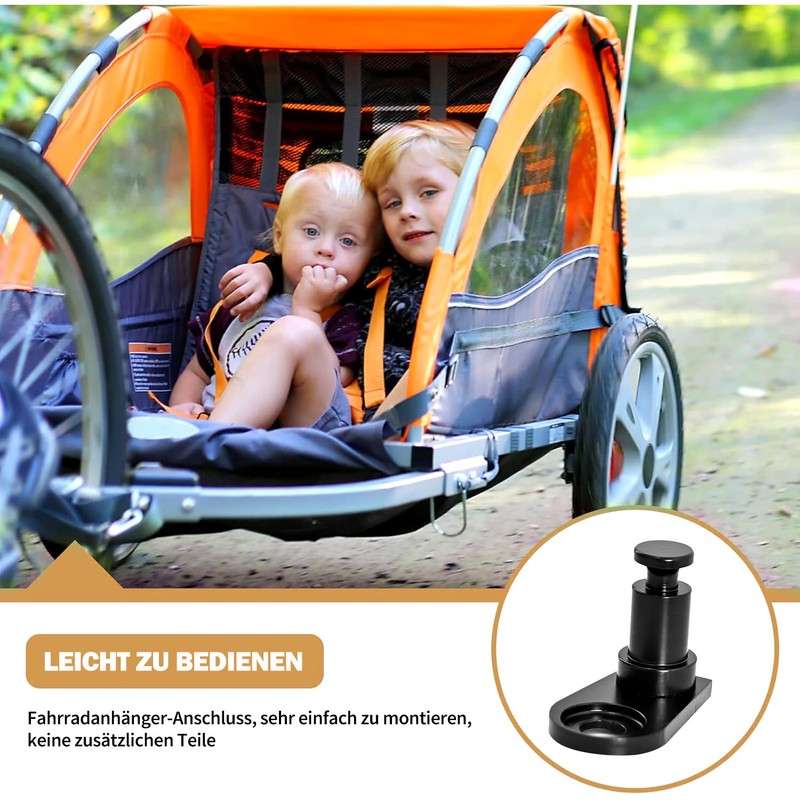 2 x Bicycle Trailer Coupling, Universal Coupling for Kid/Kid Plus