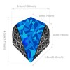 Deetenks 90PCS Dart Flights 30 Sets Durable Standard PET and