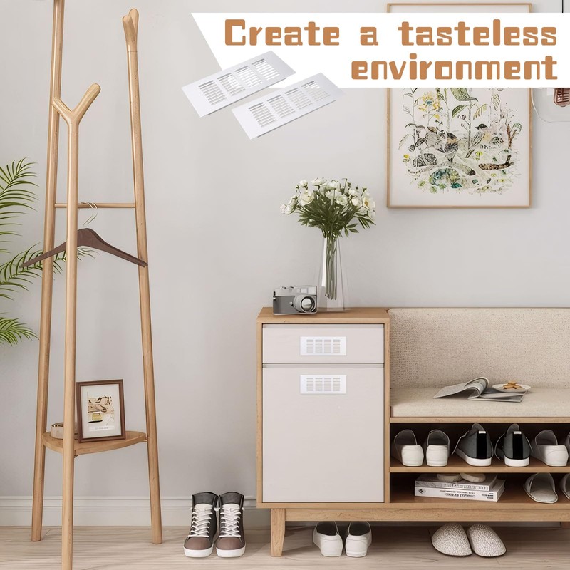 JUNRUCTH Versatile Air Vent Covers - Silver, 80mm x 200mm,