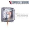 TayMac MM2420C Nonmetallic Extra Duty Weatherproof in-Use Electrical Outlet Cover