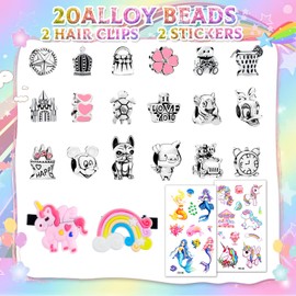 Girls Gifts for 5 6 7 8 9 10 Year Old Girls, Girls Charm Bracelet Making Kit for 4 5 6 7 8 9 Year 0ld Girls Toys for Girls Ages 8 9 10 11 12 DIY Jewellery Making Kit for Kids Gifts for Teenage Girls