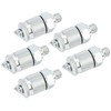 5Pcs Hydraulic Testing Adapter Thread Test Coupling Connectors Pressure Measuring