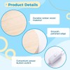 Homaisson Wooden Light Stand Bases 4PCS Colorful LED Lights Display